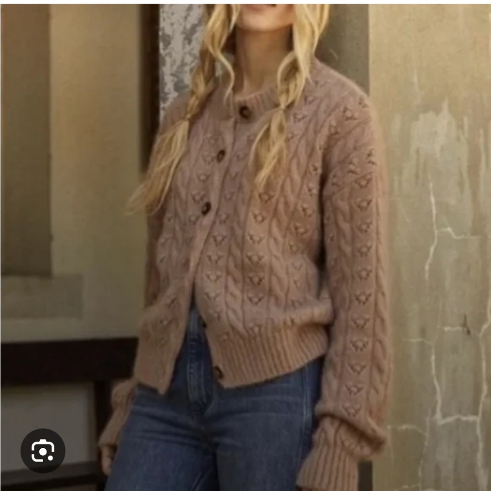 Doen Adler Cardigan in Dusty Rose